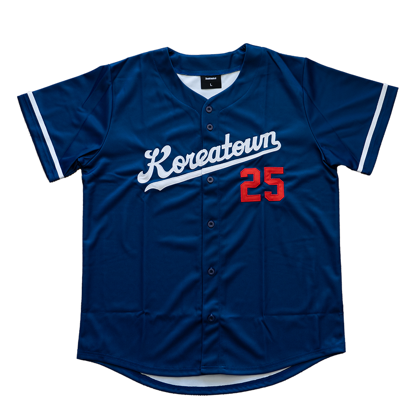 Koreatown Baseball Jersey in Blue #25