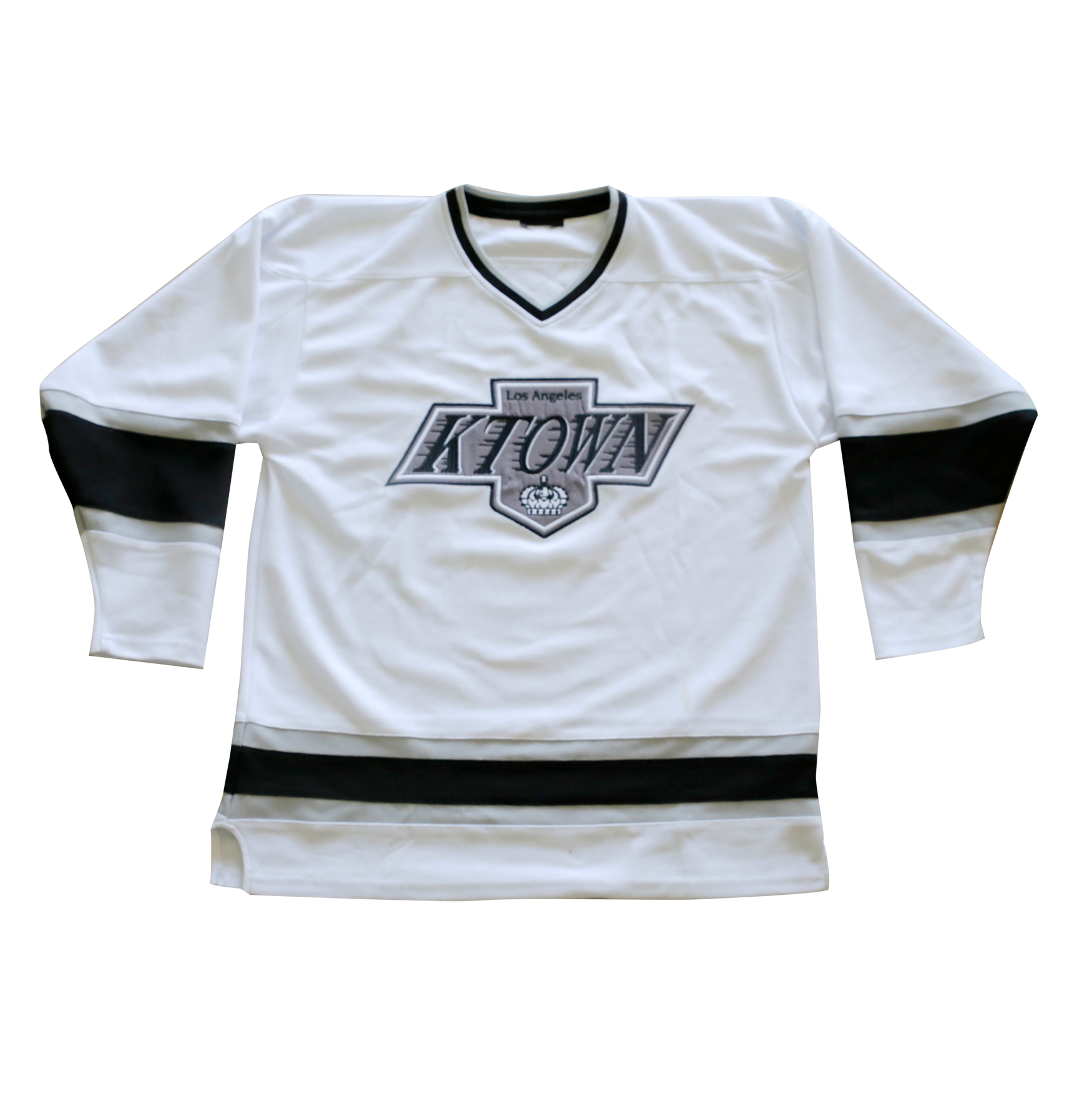 Doumi White Embroidery Hockey Jersey Baseball Jersey-number 00