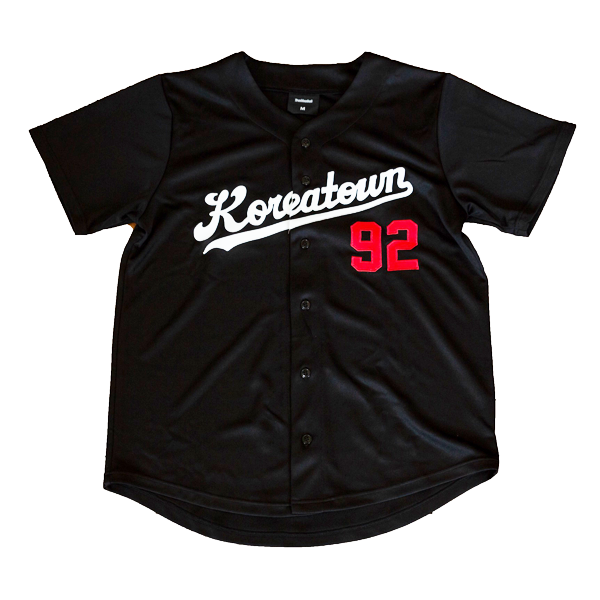 Koreatown Baseball Jersey in Black – Dumbfoundead